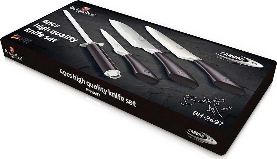 Berlingerhaus Sada nožů nerez 4 ks Carbon PRO Line 