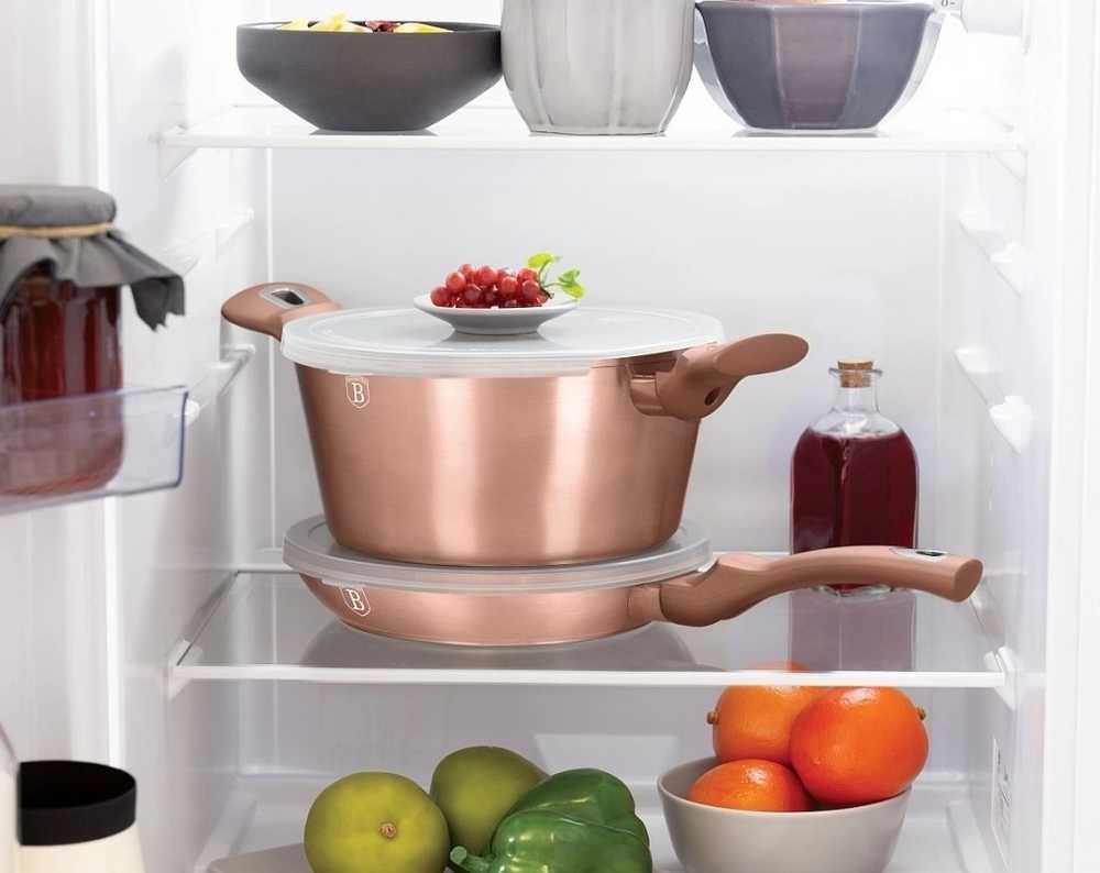 Berlingerhaus Sada nádobí s mramorovým povrchem 13 ks Rosegold Metallic Line 