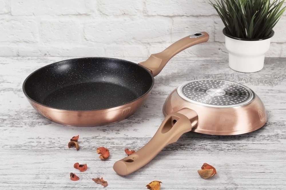 Berlingerhaus Sada nádobí s mramorovým povrchem 13 ks Rosegold Metallic Line 