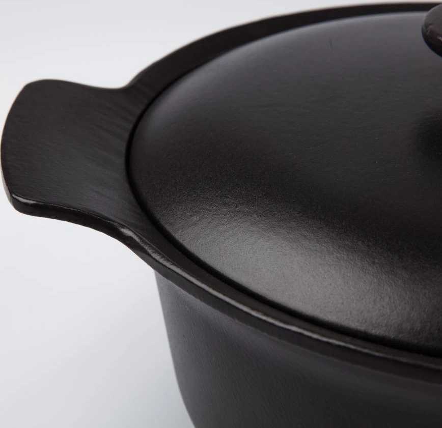 Berghoff Hrnec s poklicí litinový RON 24 cm černá