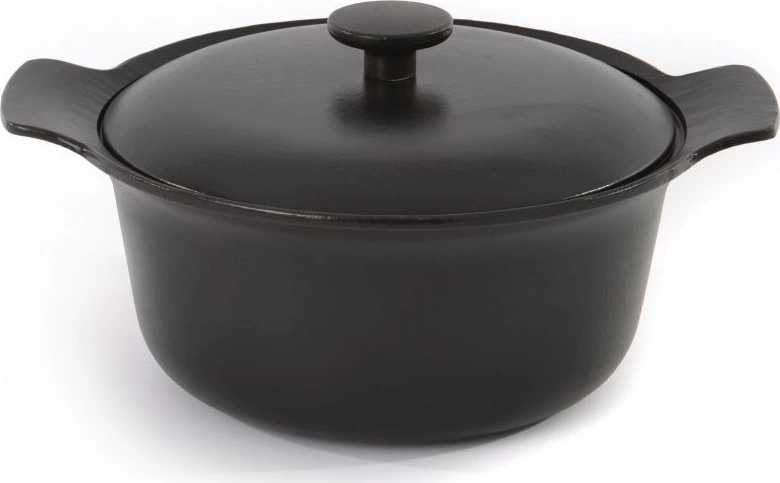 Berghoff Hrnec s poklicí litinový RON 24 cm černá