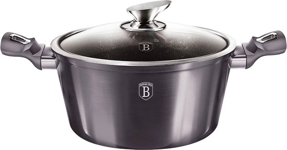 Berlingerhaus Sada nádobí s mramorovým povrchem 10 ks Carbon PRO Line 