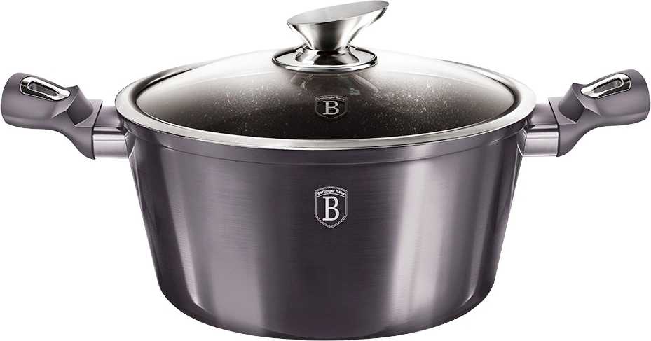 Berlingerhaus Sada nádobí s mramorovým povrchem 10 ks Carbon PRO Line 