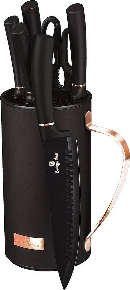Berlingerhaus Sada nožů ve stojanu 7 ks Black Rose Collection 