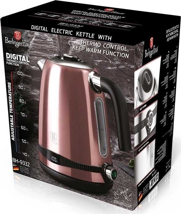 Berlingerhaus Rychlovarná konvice s regulací teploty 1,7 l I-Rose Edition