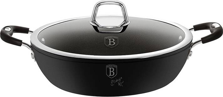 Berlingerhaus Pekáč s poklicí s titanovým povrchem 28 cm Black Professional Line