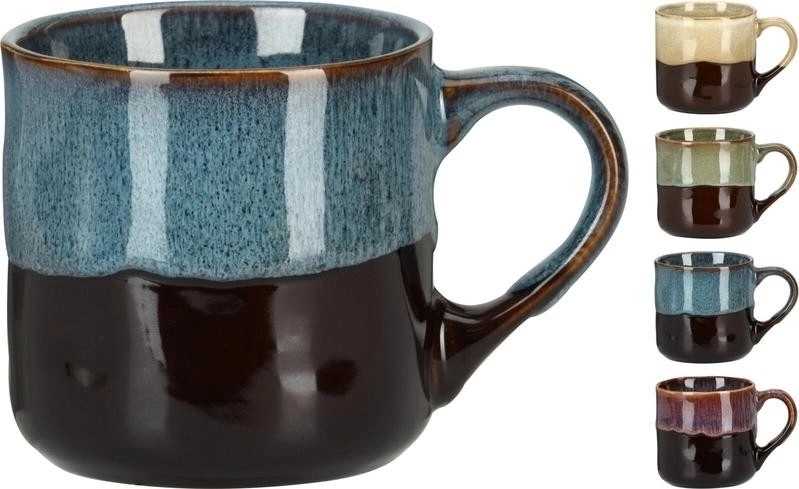 Excellent Hrnek 350 ml kamenina růžový dekor