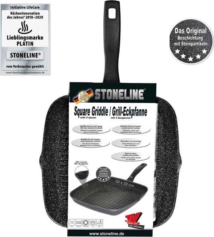 Stoneline Pánev grilovací s mramorovým povrchem 32 cm 