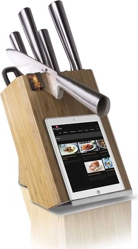 Berlingerhaus Sada nožů ve stojanu s držákem na tablet a brouskem 7 ks
