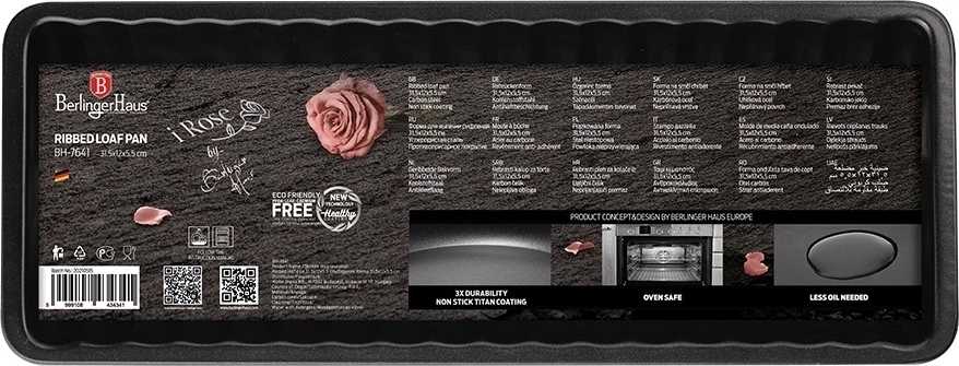 Berlingerhaus Forma na srnčí hřbet s nepřilnavým povrchem I-Rose Edition