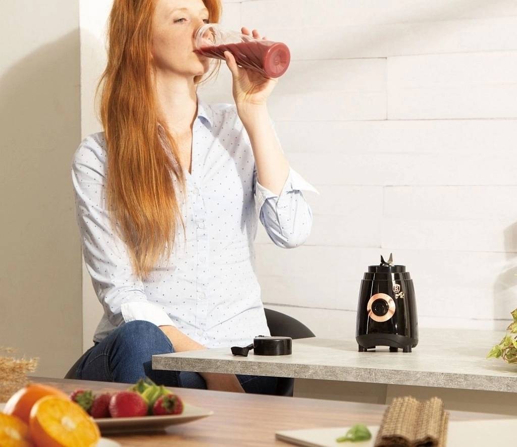 Berlingerhaus Mixér smoothie maker + láhev Black Rose Collection