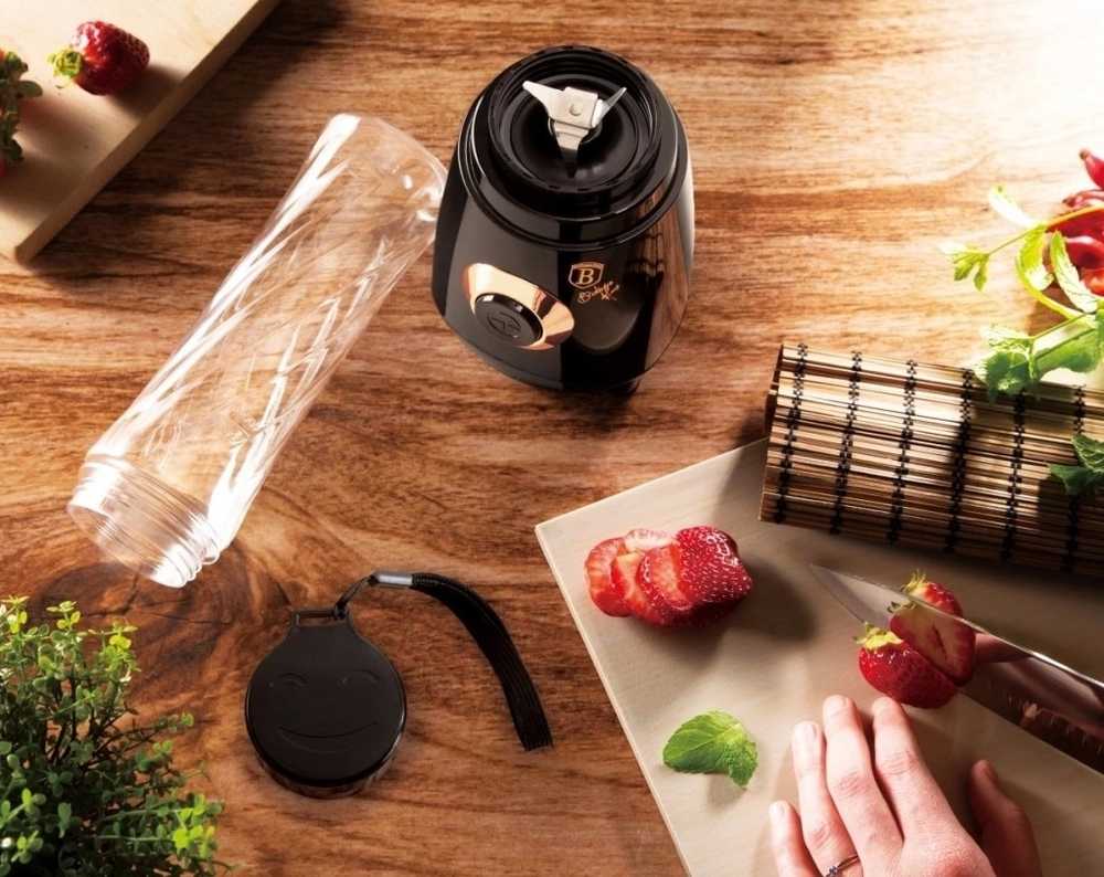 Berlingerhaus Mixér smoothie maker + láhev Black Rose Collection