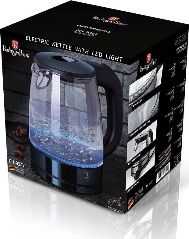 Berlingerhaus Rychlovarná konvice sklo / nerez 1,7 l Aquamarine Metallic Line