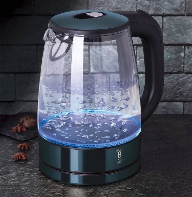 Berlingerhaus Rychlovarná konvice sklo / nerez 1,7 l Aquamarine Metallic Line