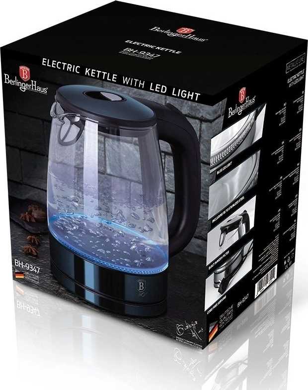 Berlingerhaus Rychlovarná konvice sklo / nerez 1,7 l Aquamarine Metallic Line 