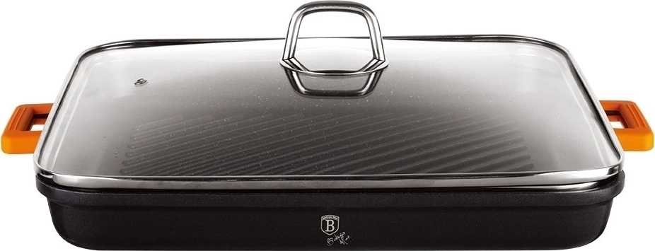 Berlingerhaus Pánev grilovací s poklicí 34 cm Granit Diamond Line 