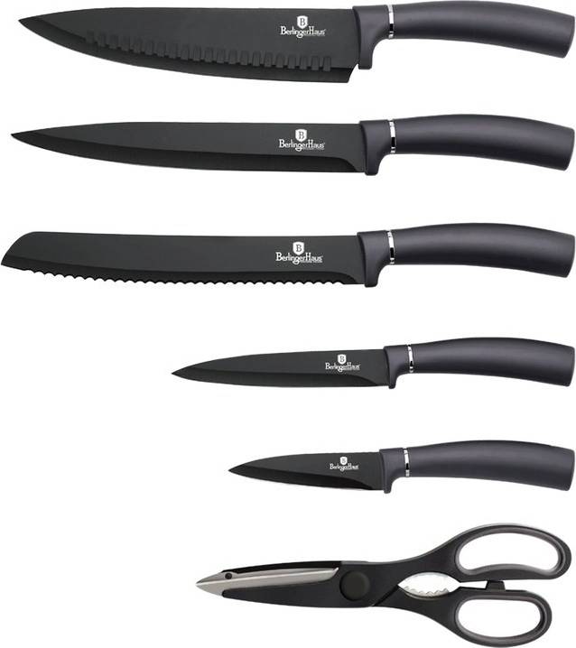 Berlingerhaus Sada nožů ve stojanu 7 ks Carbon PRO Line 