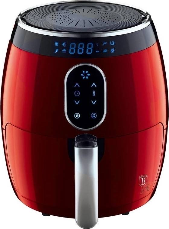 Berlingerhaus Horkovzdušná fritéza digitální 1350 W Burgundy Metallic Line 