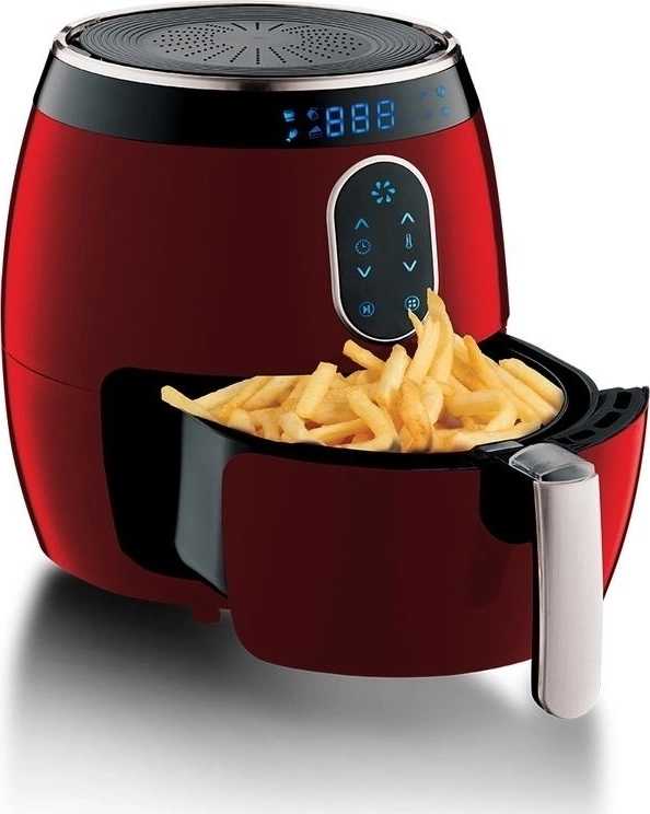 Berlingerhaus Horkovzdušná fritéza digitální 1350 W Burgundy Metallic Line 