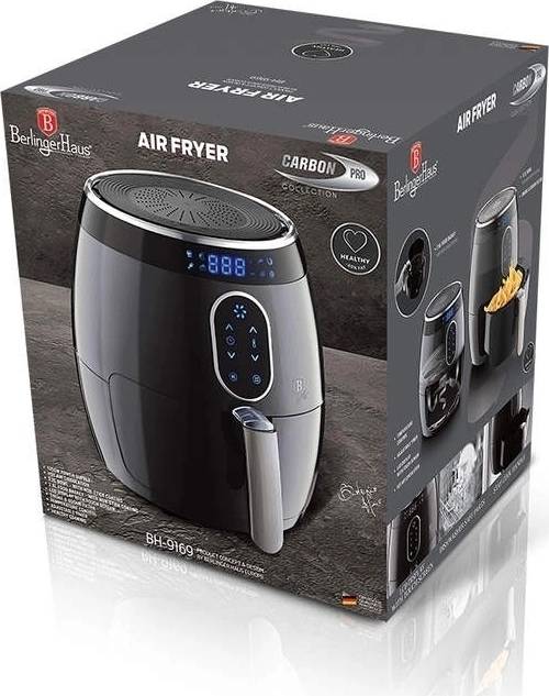 Berlingerhaus Horkovzdušná fritéza digitální 1350 W Carbon PRO Line 