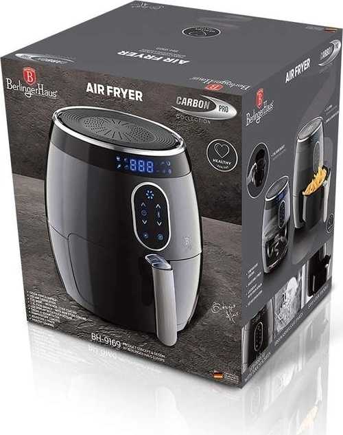 Berlingerhaus Horkovzdušná fritéza digitální 1350 W Carbon PRO Line 