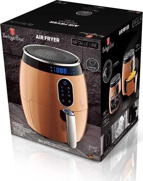Berlingerhaus Horkovzdušná fritéza digitální 1350 W Rosegold Metallic Line