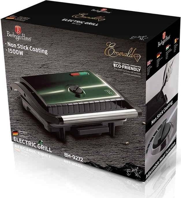Berlingerhaus Elektrický kontaktní gril s nepřilnavým povrchem Emerald Collection 
