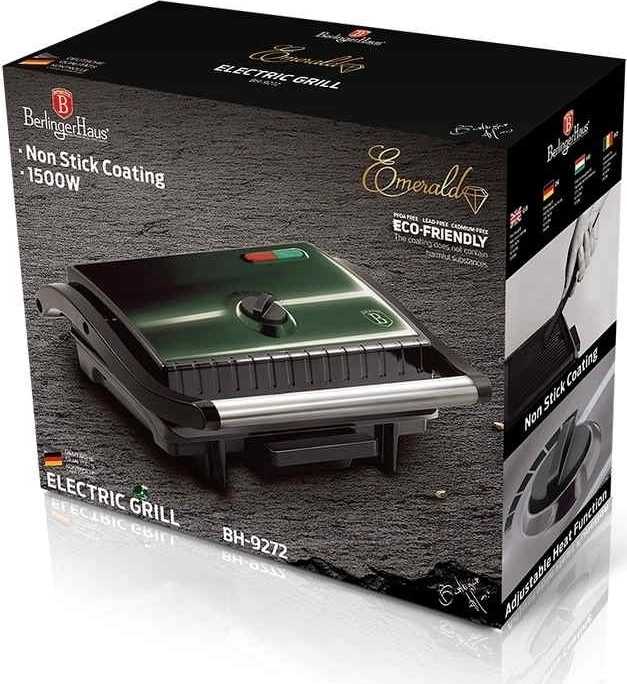 Berlingerhaus Elektrický kontaktní gril s nepřilnavým povrchem Emerald Collection 