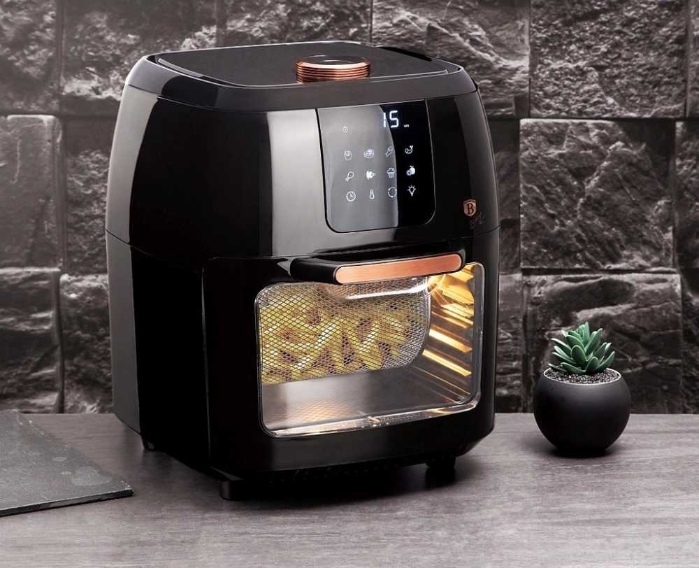 Berlingerhaus Horkovzdušná trouba digitální 12 l Black Rose Collection