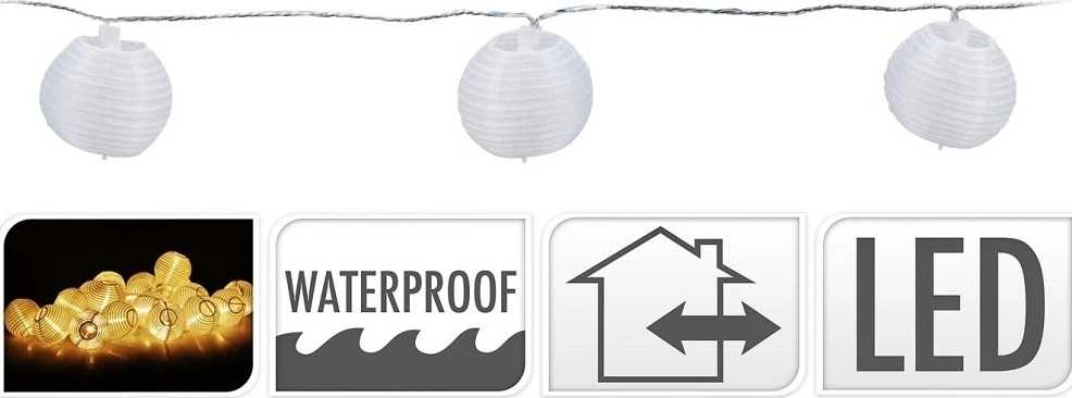 Progarden Světelný řetěz LED PARTY lampiónky 20 žárovek