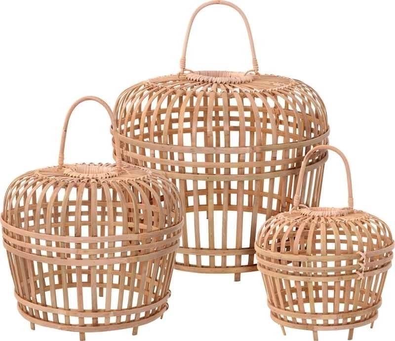 Homestyling Stínidlo na lampu bambus 35 cm