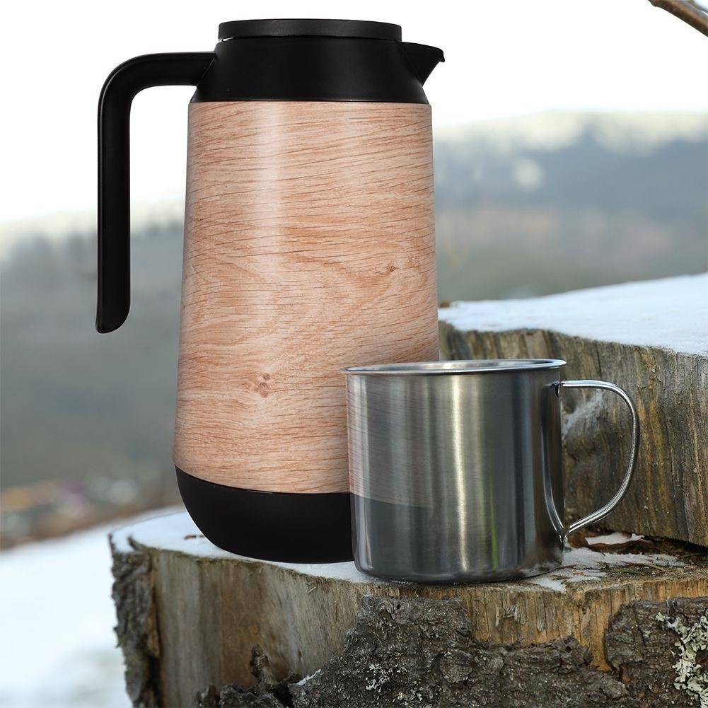 Excellent Termoska servírovací dvoustěnná 1 l WOOD