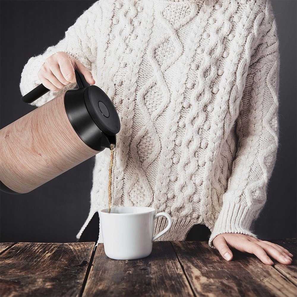 Excellent Termoska servírovací dvoustěnná 1 l  WOOD 