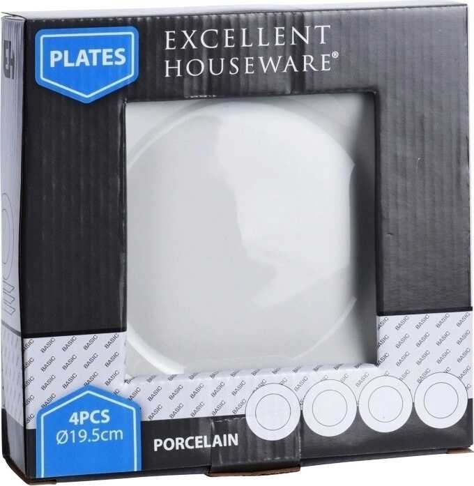 Excellent Jídelní sada talířů dezertní 19 cm 4 ks 