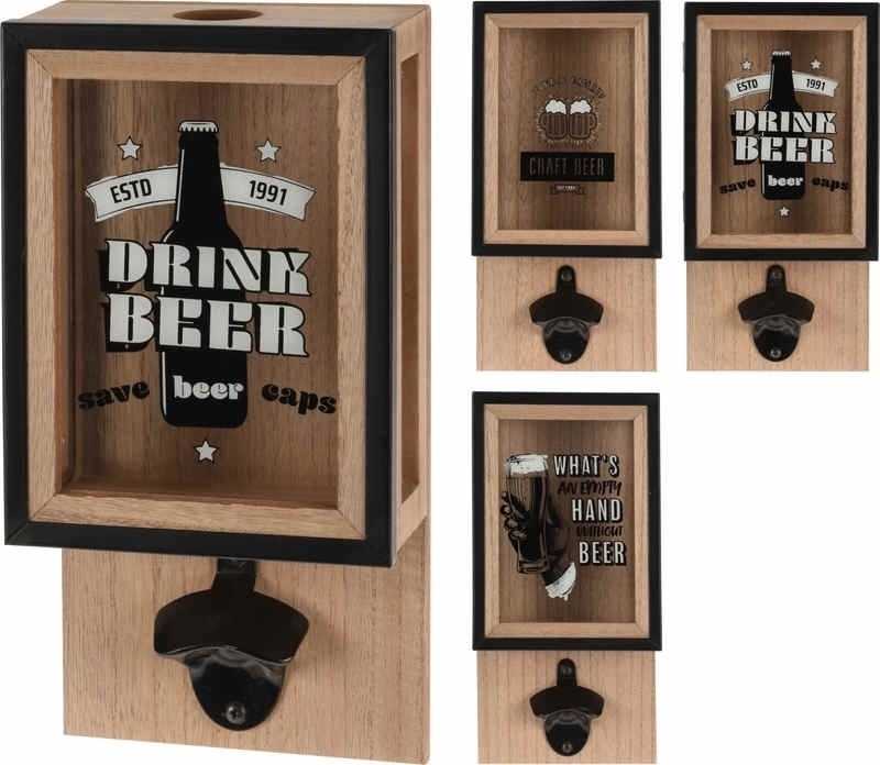 Excellent Otvírák na lahve a zásobník na zátky DRINK BEER 
