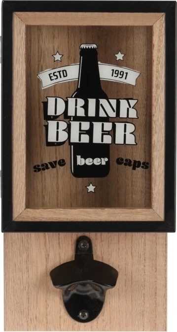 Excellent Otvírák na lahve a zásobník na zátky DRINK BEER 