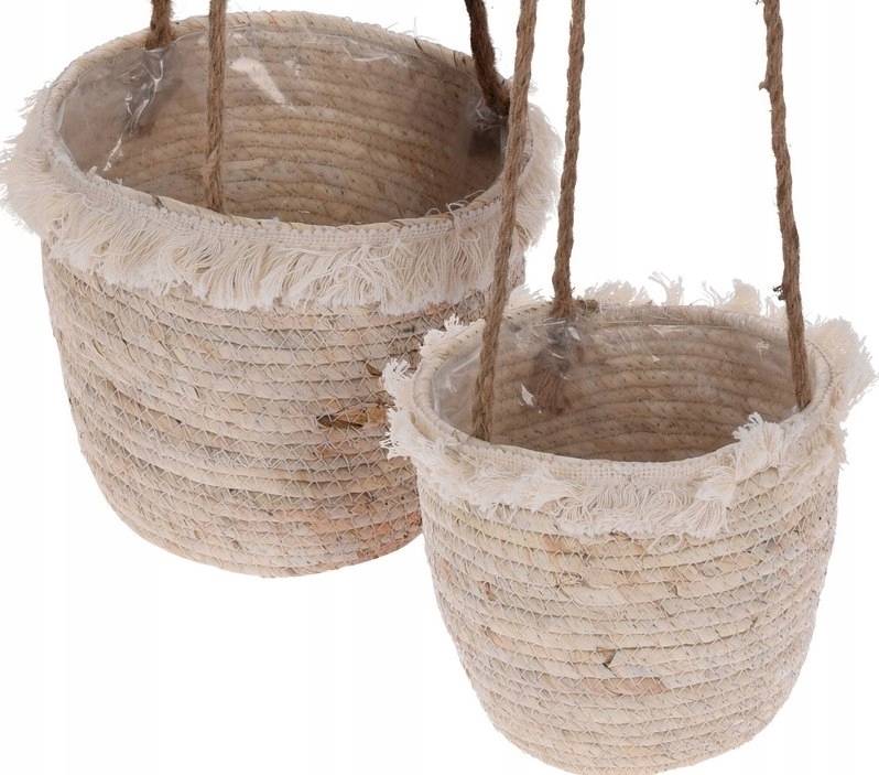 Progarden Květináč závěsný sada 2 ks pletený LILIA ECO 