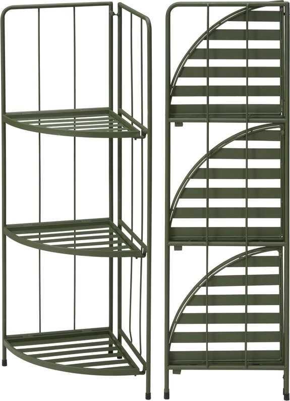 Progarden Stojan na květiny kovový rohový 3 patra 90 cm 