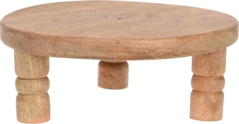 Homestyling Podstavec pod květináč dřevěný 24 cm 