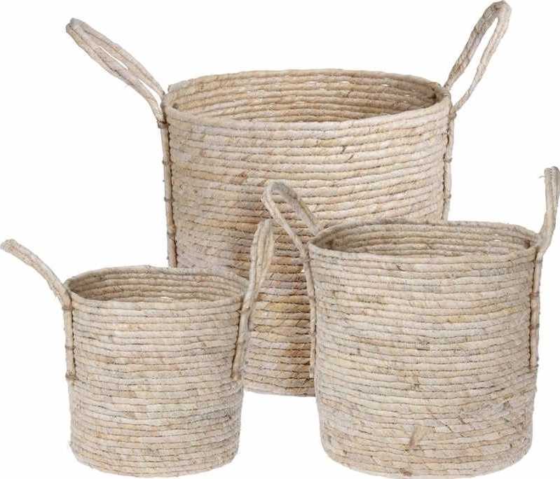 Progarden Obal na květináč sada 3 ks pletený LUCA 