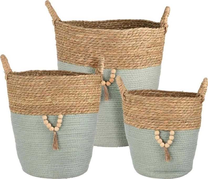 Progarden Obal na květináč sada 3 ks pletený CORFU