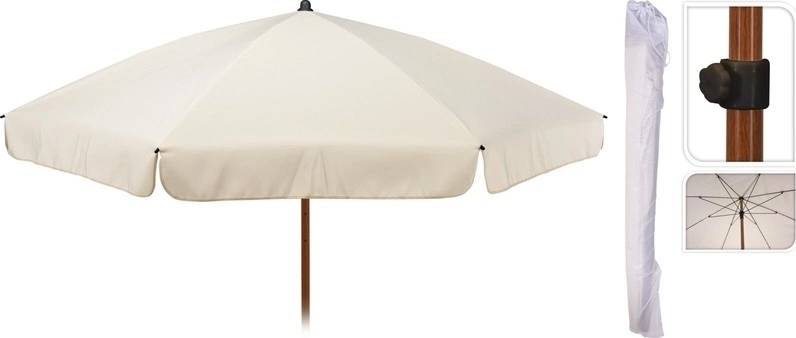 Progarden Slunečník zahradní 220 cm krémová