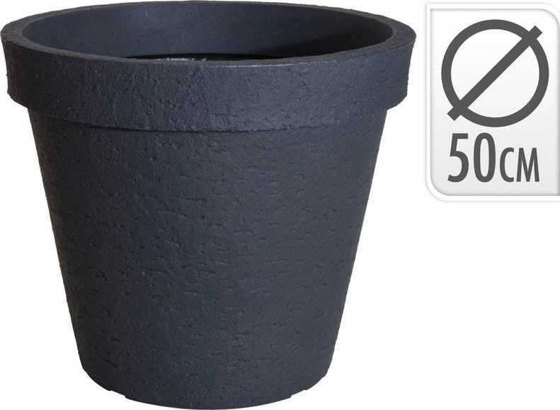 Progarden Květináč venkovní design beton 50 cm antracit 
