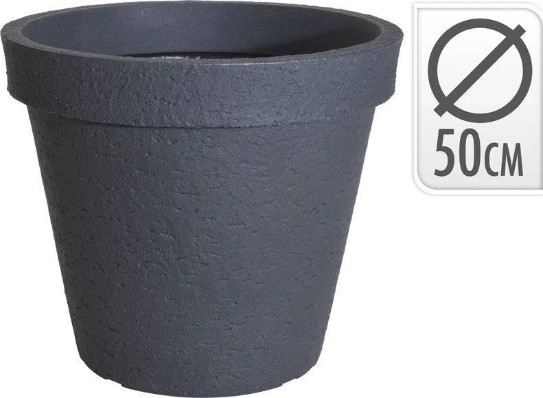 Progarden Květináč venkovní design beton 50 cm šedá