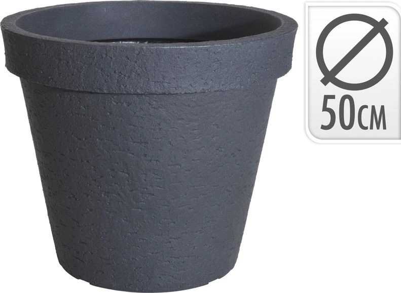 Progarden Květináč venkovní design beton 50 cm šedá
