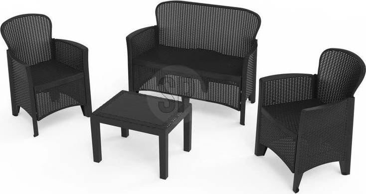 Progarden Zahradní nábytek sada 4 ks + polstry JUNGLE
