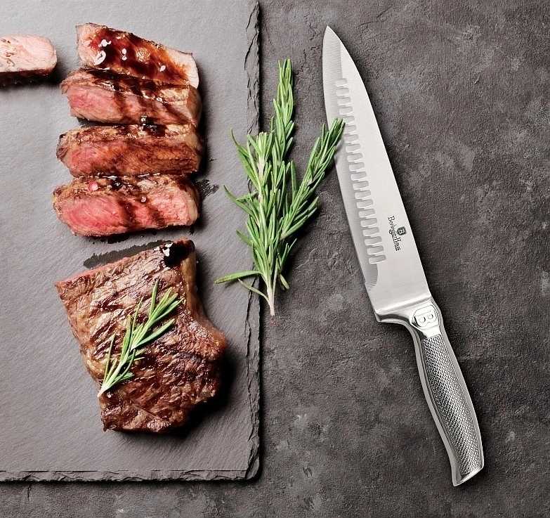 Berlingerhaus Sada nožů ve stojanu 6 ks Royal Purple Metallic Line Kikoza Collection 