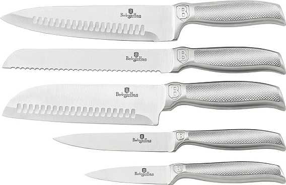 Berlingerhaus Sada nožů ve stojanu 6 ks Royal Purple Metallic Line Kikoza Collection 