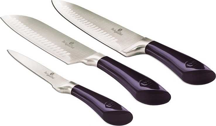 Berlingerhaus Sada nožů nerez 3 ks Purple Eclipse Collection 