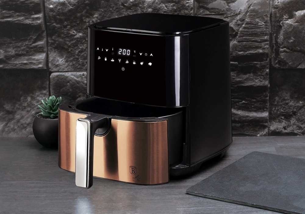 Berlingerhaus Horkovzdušná fritéza digitální 1450 W Black Rose Collection 